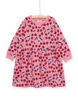 Cherry print fleece dress PAJOROB3 / 22W901B3ROBD318