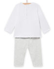 White and grey baby onesie NOU1ENS6 / 22SF0541ENS000