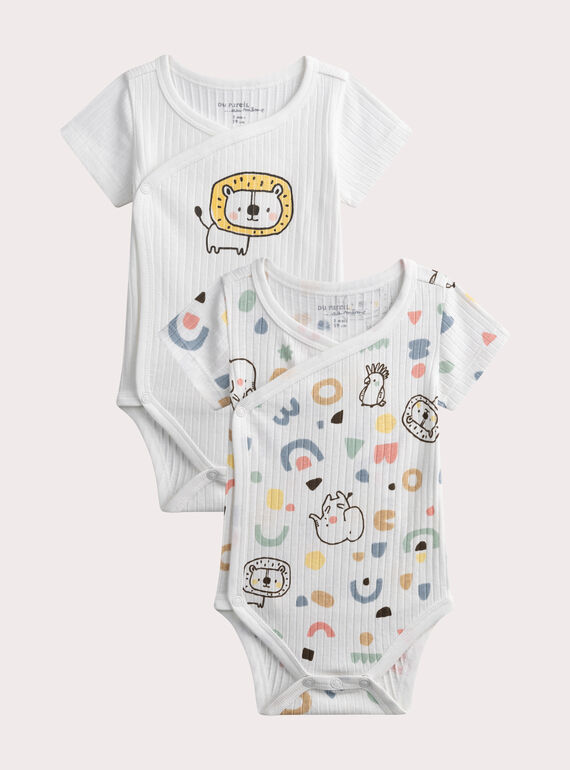 Ivory NEWBORN BODY SUIT WOU3BOD2 / 25SF04X2BDN005