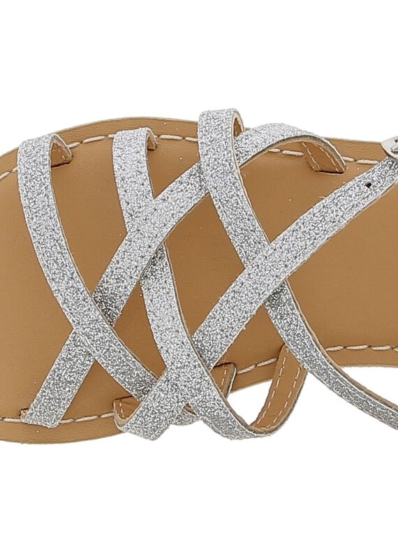 Girls' leather sandals CFSANDARG / 18SK35WLD0E956