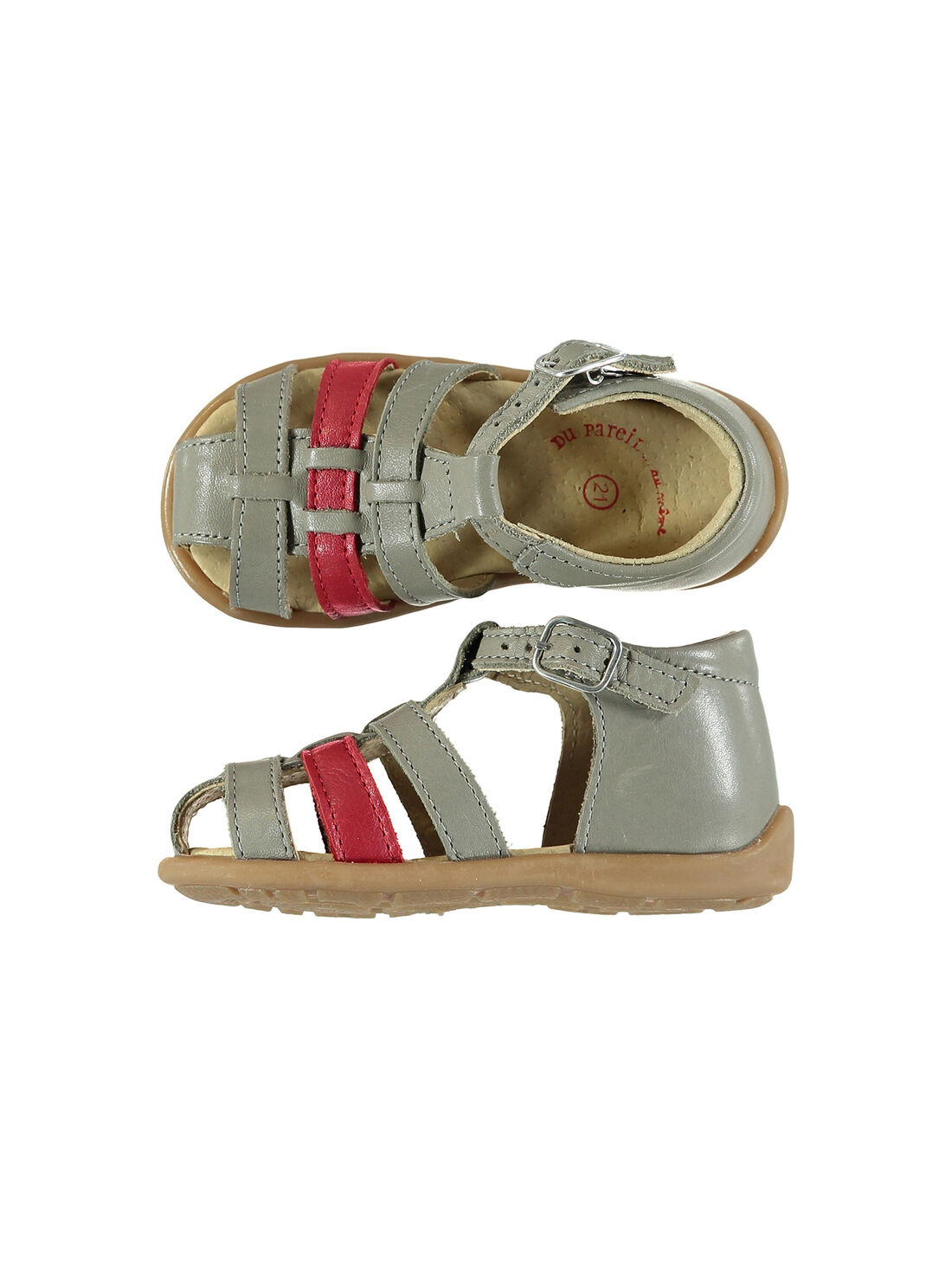 Nu pieds et Sandales pour Gar on Chaussures cuir enfant et b b