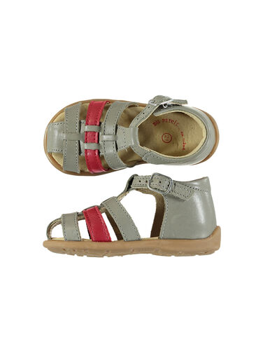 Baby boys' smart leather sandals. FBGSANDBI3 / 19SK38D2D0E940