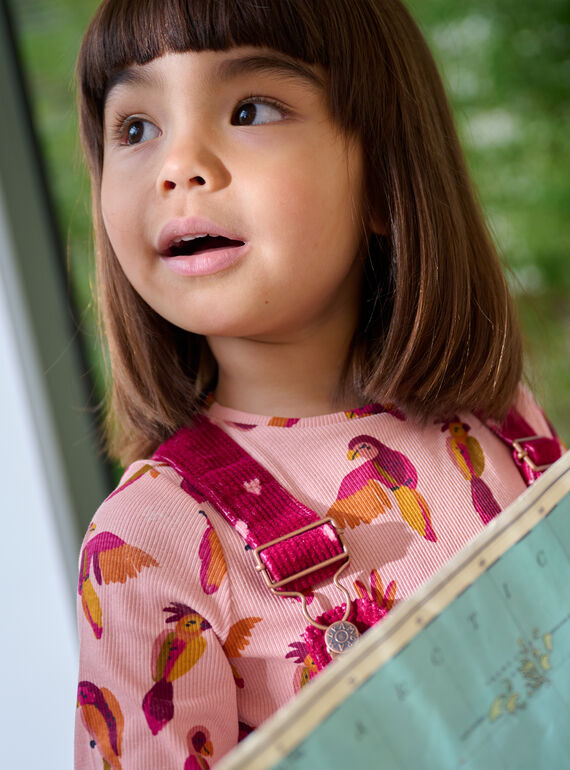 Pink parakeet T-shirt SACOUTEE2 / 23W901L1TMLD329