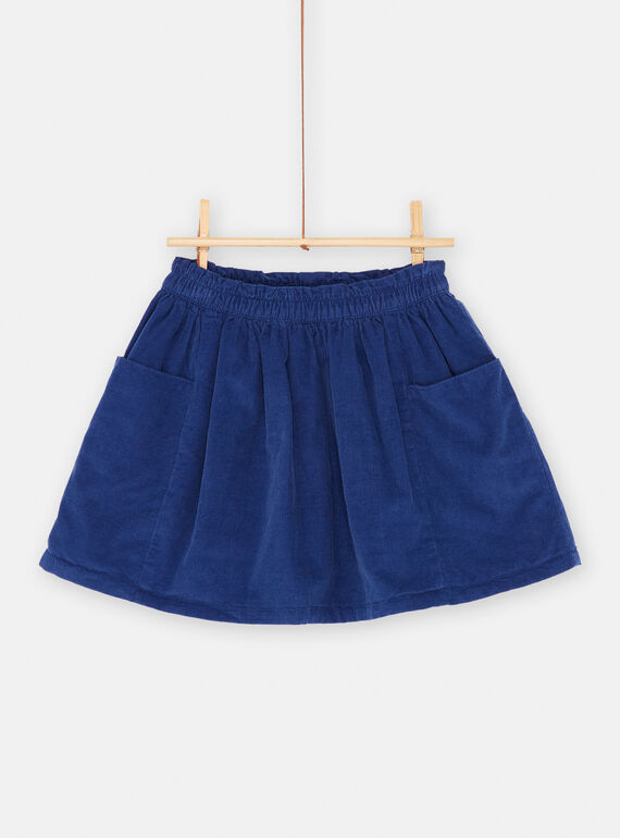 Ink-blue reversible skirt SAFORJUP / 23W901K1JUPC214