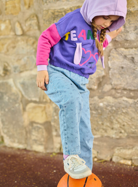 Periwinkle blue hoodie SALINSWEA / 23W901H1SWE221