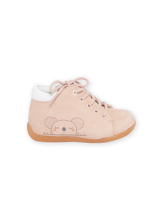 Pink baby girl booties NIBOTROSA / 22KK3731D0F030