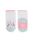 Pink and blue socks with cats pattern baby girl NYIGASOQ / 22SI09O1SOQ001
