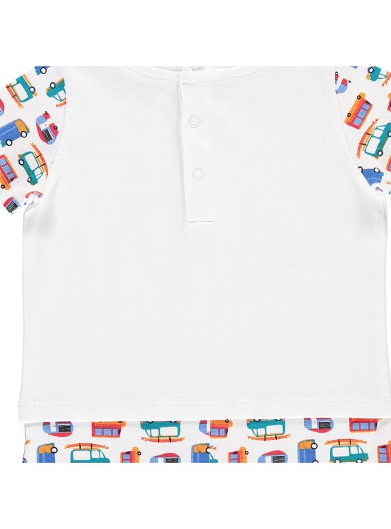 Baby boys' short sleepsuit CEGUGREROU / 18SH1462GRE099