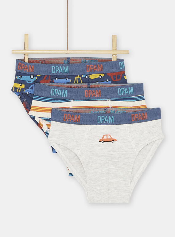 Set of 3 assorted boys' briefs SEGOSLICAR / 23WH1262D5LJ920