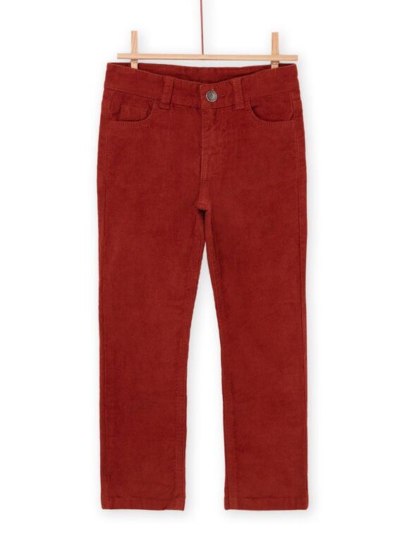Red canvas pants POJOPAVEL3 / 22W902C1PAN050