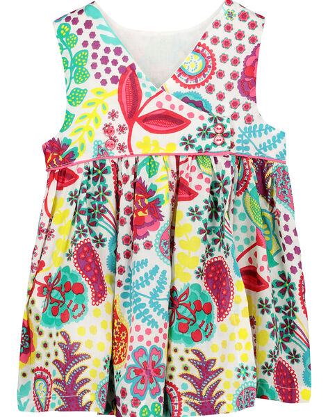 Baby girls' printed sleeveless dress FICAROB1 / 19SG09D1ROB000