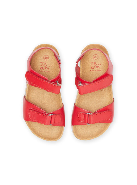 Red sandals child boy NONUEMMANUEL / 22KK3641D0E050