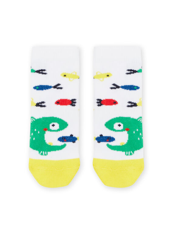 Multicolored socks with fish print RYUPOPCHO1 / 23SI1091SOQ000