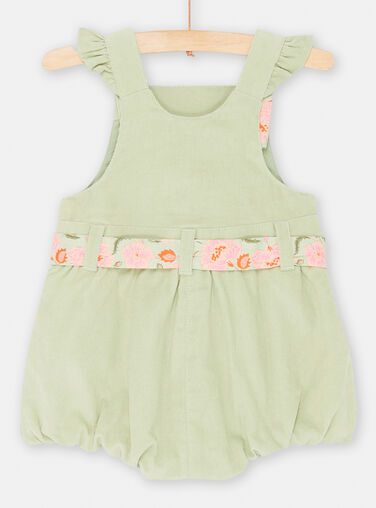 Baby Girl Light Green Short Jumpsuit Baby Girl Light Green Short Jumpsuit SIVERSAC / 23WG09J1CBL631