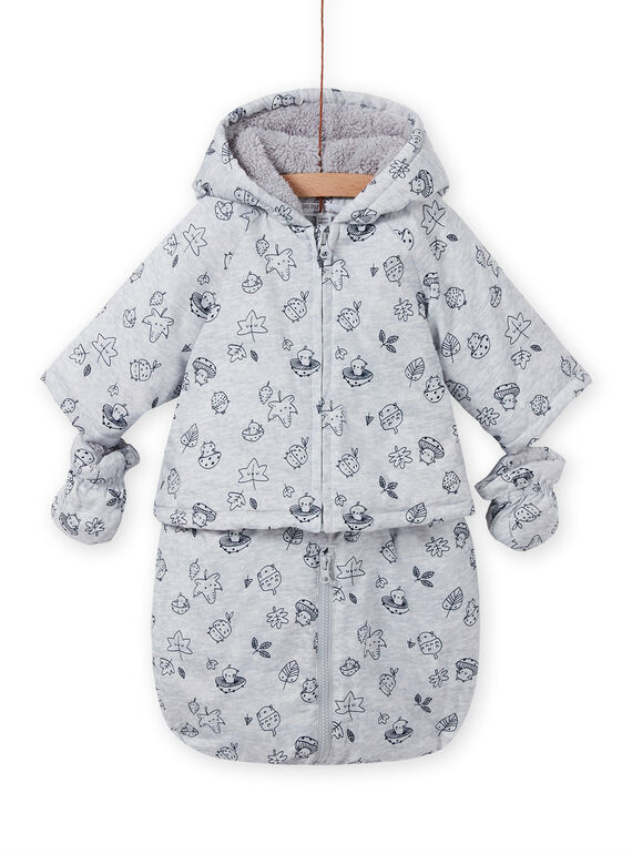Fancy printed grey raincoat birth mixed MOU1PIL1 / 21WF0541PILJ920