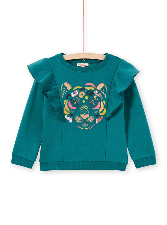 Blue duck sweater child girl MAKASWEA / 21W901I1SWEG633