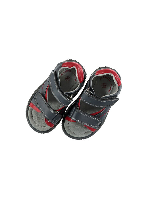 Baby boys' smart leather sandals. FBGSANDAT / 19SK38K3D0E940