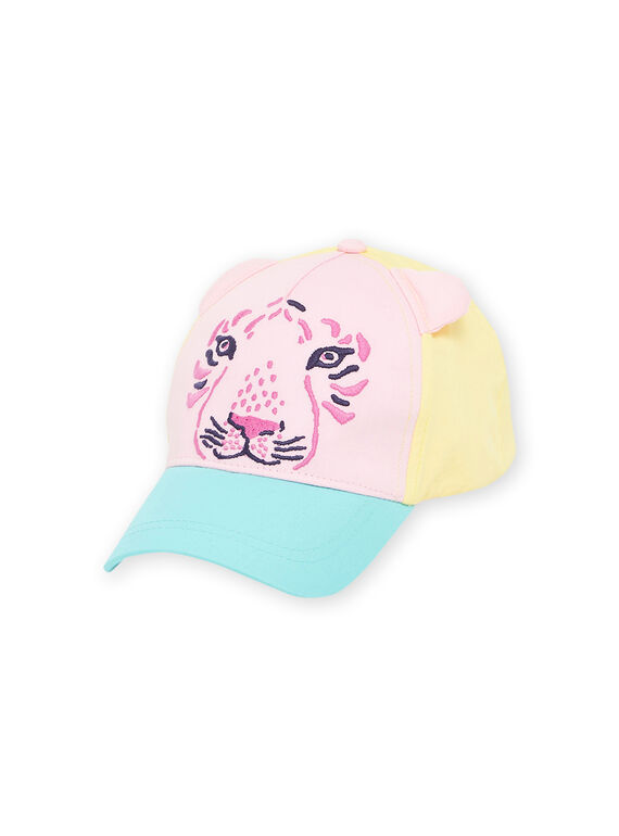 Colorblock cap with tiger head print RYACAP7 / 23SI01C5CHAD315