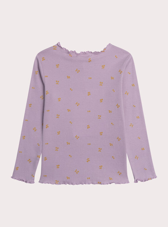 Purple TEE SHIRT LS XAJOTEE6 / 25W901F1TMLH707