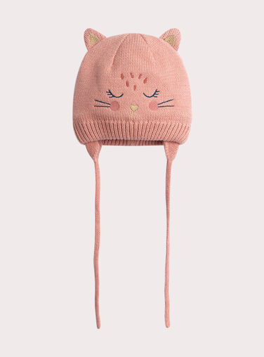  Pink hat animation cat for baby girl  VYIDOUBON2 / 24WI09M1BON030