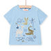Baby boy horizon blue t-shirt with animal prints