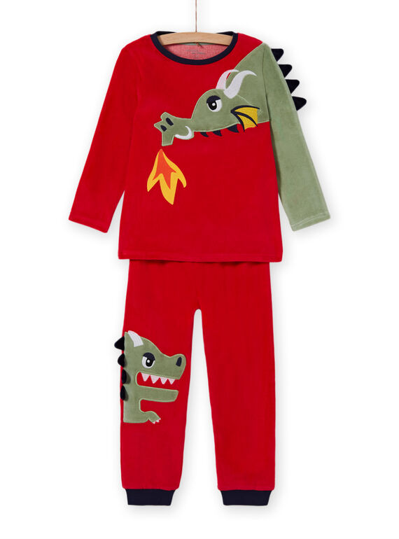 Boy's pyjama set with dragon T-shirt and pants MEGOPYJDRA / 21WH1287PYJF504