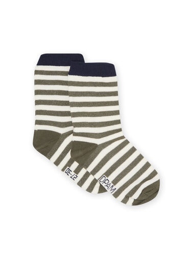 Child boy khaki green socks NYOJOCHOR1 / 22SI026ASOQ604