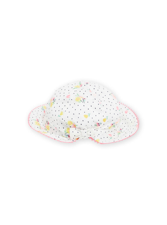 Baby girl ecru hat NYISOCHA2 / 22SI09Q2CHA001