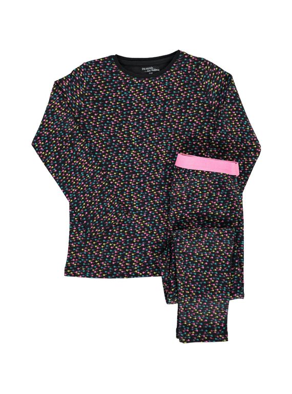 Girls' cotton pyjamas DEFAPYJETO / 18WH1146PYJ099