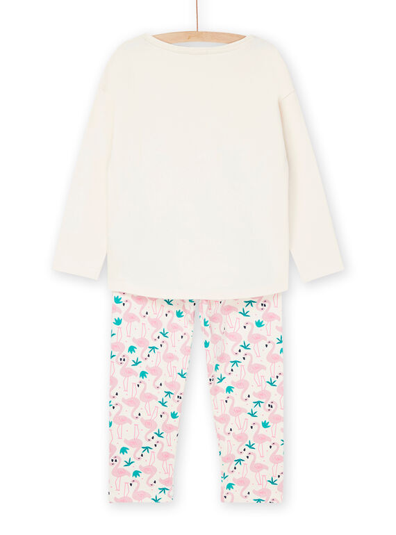 Pink t-shirt and trousers with pink flamingo print and design REFAPYJFLA / 23SH11D2PYJ003