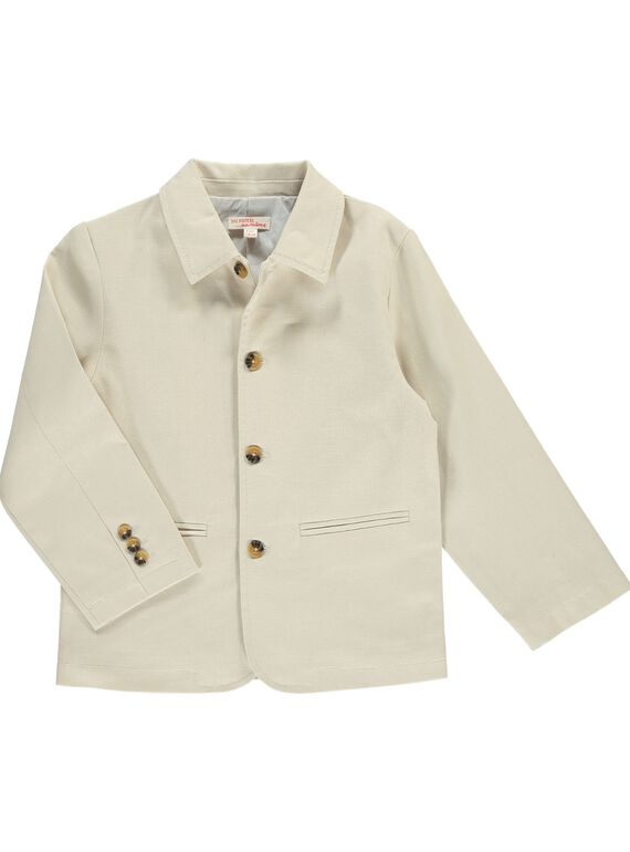 Boys' linen jacket CGPRVESTEX / 18S90221VES811