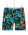 Child boy's foliage print Bermuda shorts NOWABER3 / 22S902V1BER705