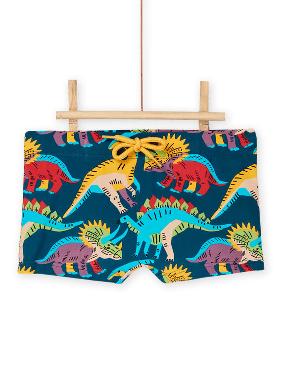 Multicolored bathing trunks with dinosaur print RYOMERSHODIN / 23SI02R1MAIC217