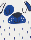 Baby boy ecru dog animation t-shirt NUJOTI3 / 22SG10C3TMC001