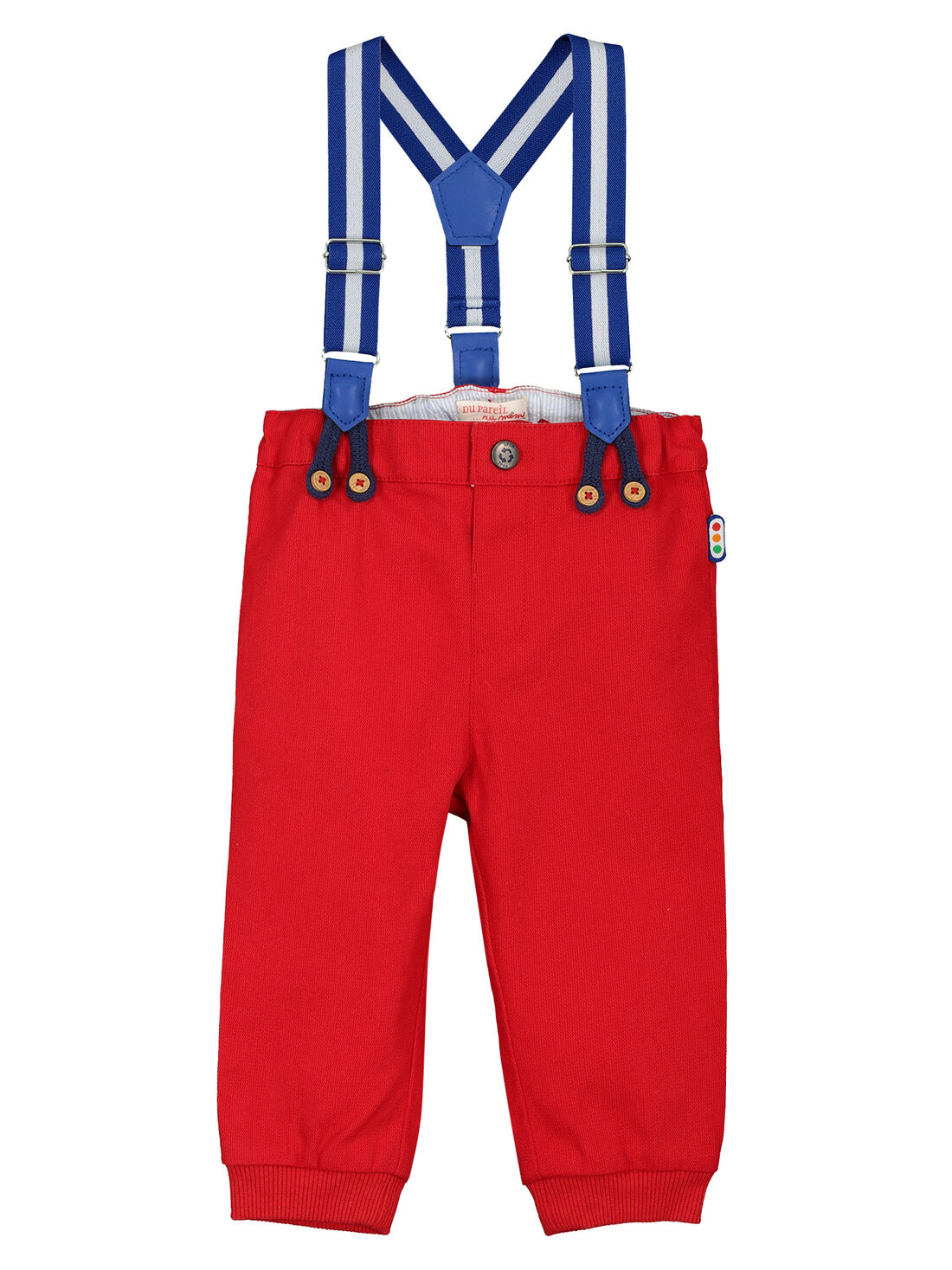 Navy BABY BOY Regular Fit Trousers With Braces 2074880  DeFacto
