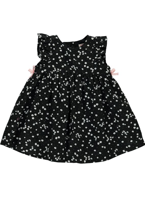 Baby girls' short-sleeved dress CIBENROB4 / 18SG09G4ROB099