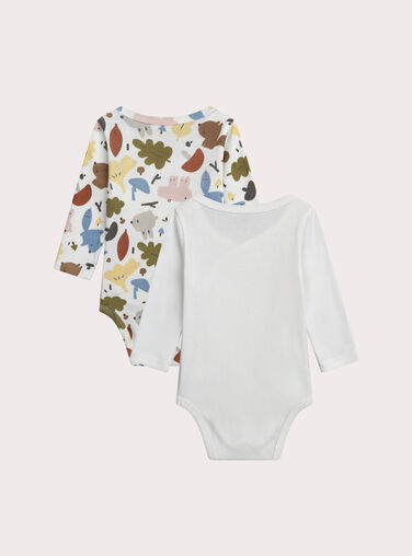 White NEWBORN BODY SUIT XOU2BOD3 / 25WF0561BDN000