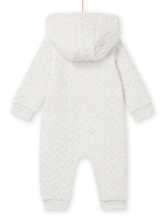 Mixed birth grey hooded jumpsuit NOU1COM / 22SF0541CBLJ920