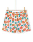 Child girl pineapple and polka dot shorts NAWASHORT3 / 22S901V1SHO001