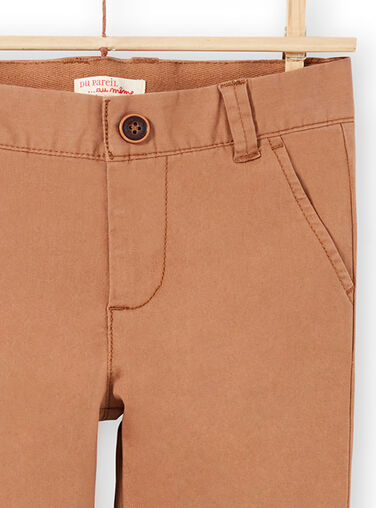 Baby boy plain brown pants MOESPACHI2 / 21W902E1PANI810