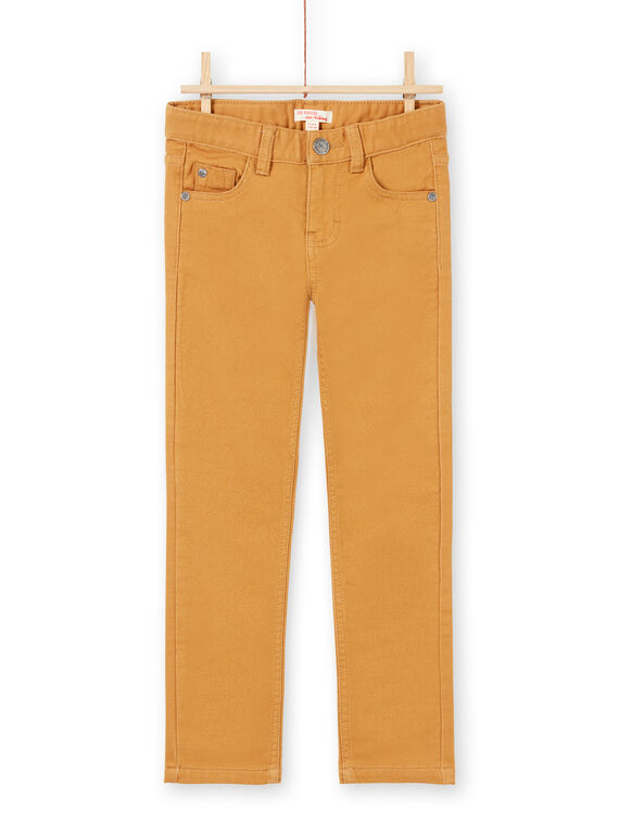 Boy's plain yellow jeans MOJOPAKNI4 / 21W90222PANI814