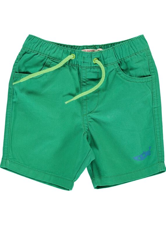 Baby boys' green shorts CUJOBER11 / 18SG10S5BER600