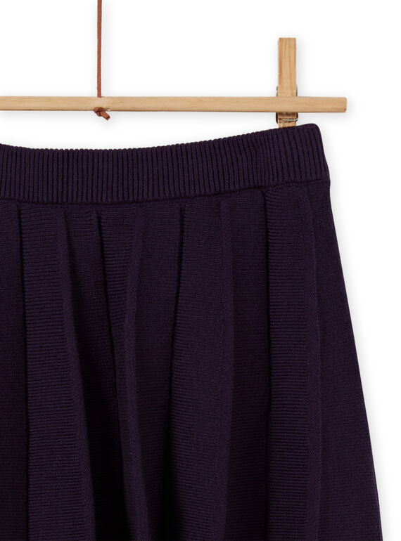 Baby Girl's Dark Blue Pleated Knit Skirt MAFUNJUP1 / 21W901M1JUPH703