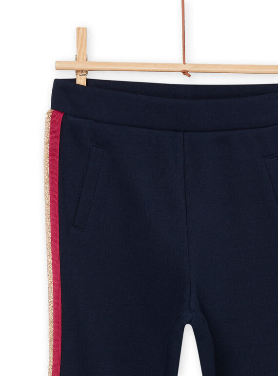Fleece pants with glittery stripes PAMUPANT1 / 22W901R1PANC243