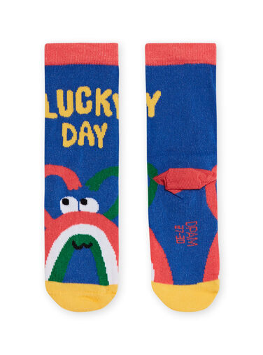Multicolored socks with rainbows child boy NYOLUCHO1 / 22SI02P1SOQ702