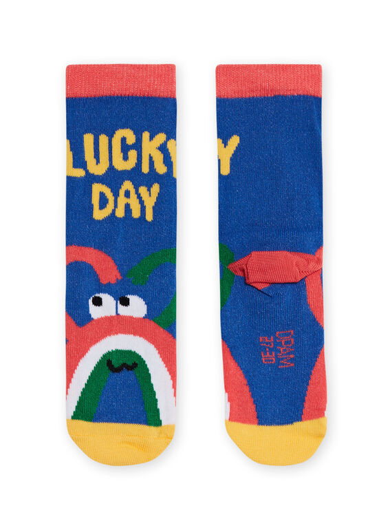 Multicolored socks with rainbows child boy NYOLUCHO1 / 22SI02P1SOQ702