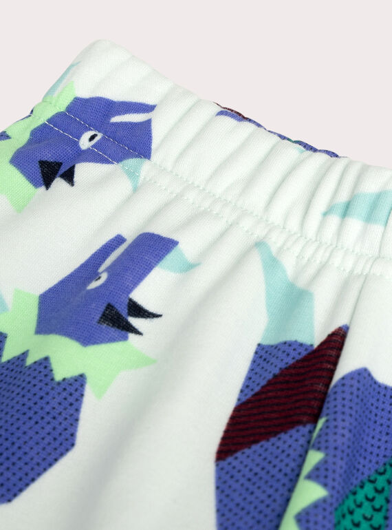 Printed pajamas in filled fleece for boys  VEGOPYJZOR / 24WH129APYJ213