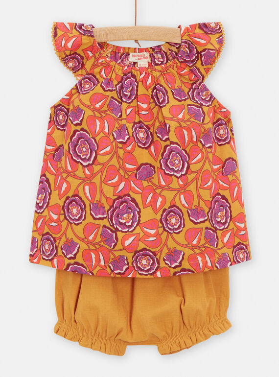 Honey dress and bloomer set for baby girls TILIENS / 24SG09T1ENS107