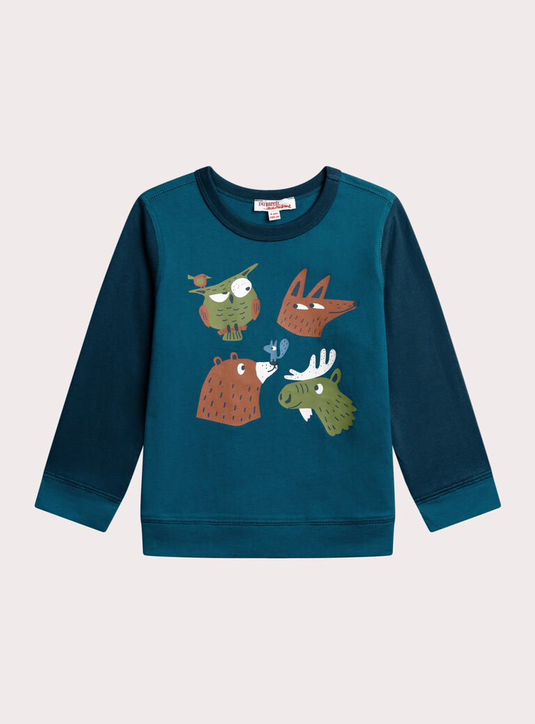 Blue TEE SHIRT LS XOMYTEE1 / 25W902R1TMLC235