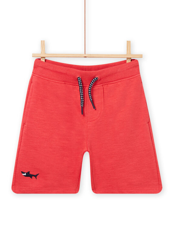 Child boy's red Bermuda shorts NOJOBER2 / 22S902C2BERF524